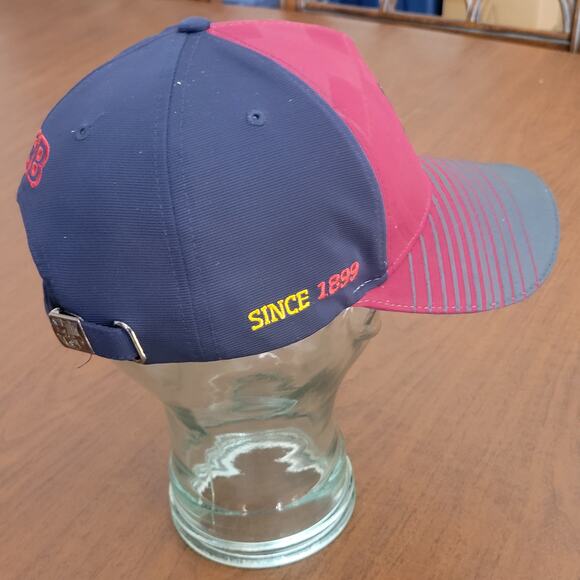 FC Barcelona Hat Cap Football Soccer FCB Red Maroon / Navy Blue, new, no tags - Picture 3 of 10